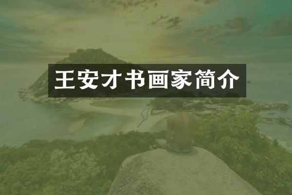 王安才书画家简介