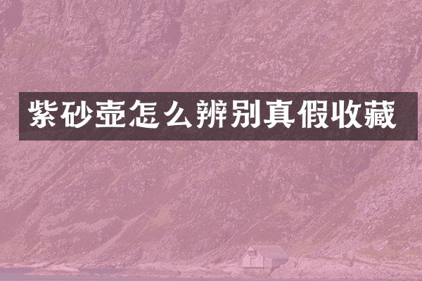 紫砂壶怎么辨别真假收藏