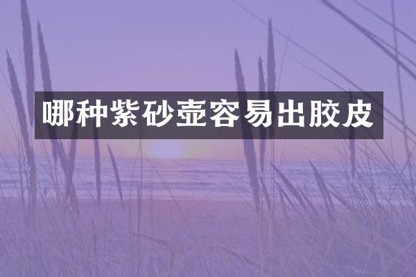 哪种紫砂壶容易出胶皮