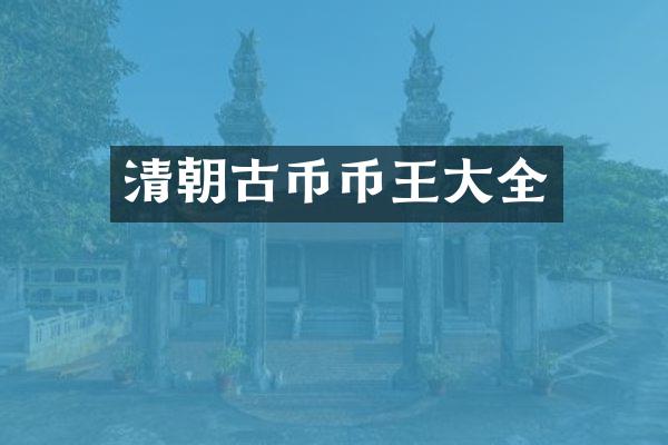 清朝古币币王大全