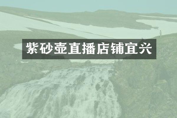 紫砂壶直播店铺宜兴