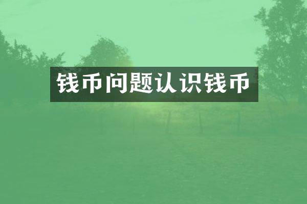 钱币问题认识钱币