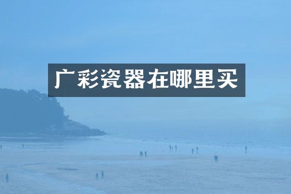 广彩瓷器在哪里买