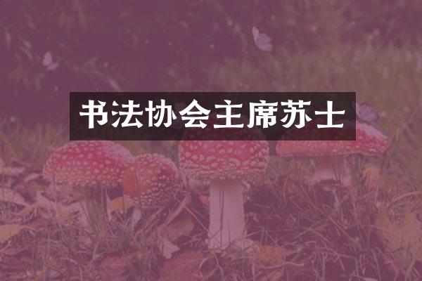 书法协会主席苏士