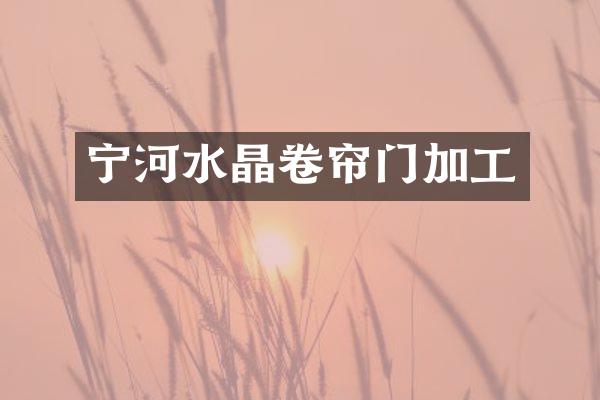 宁河水晶卷帘门加工