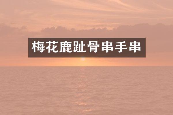 梅花鹿趾骨串手串