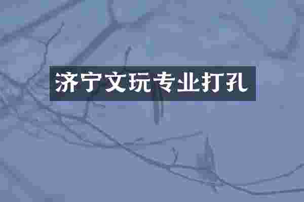 济宁文玩专业打孔