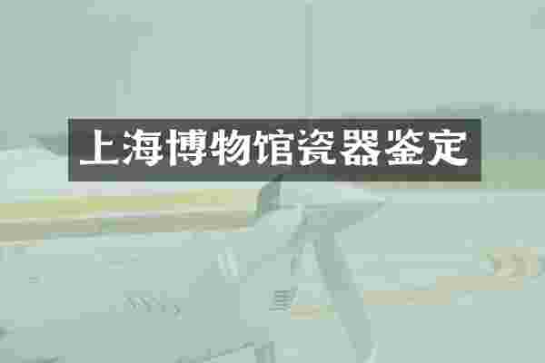 上海博物馆瓷器鉴定