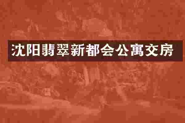 沈阳翡翠新都会公寓交房