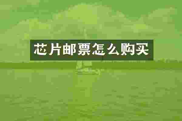 芯片邮票怎么购买
