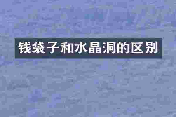 钱袋子和水晶洞的区别