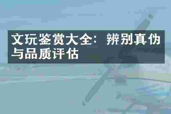 文玩鉴赏大全：辨别真伪与品质评估