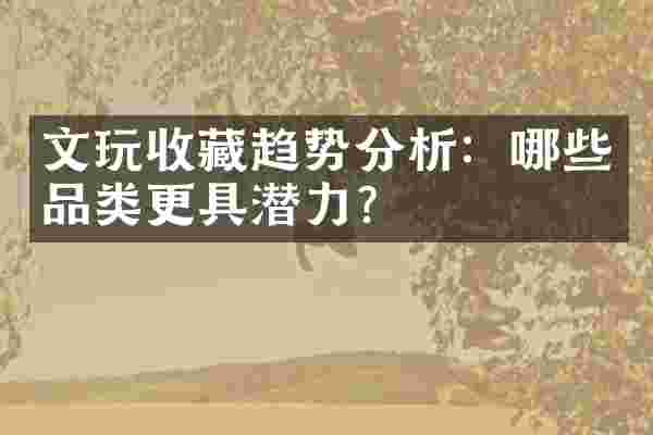 文玩收藏趋势分析：哪些品类更具潜力？