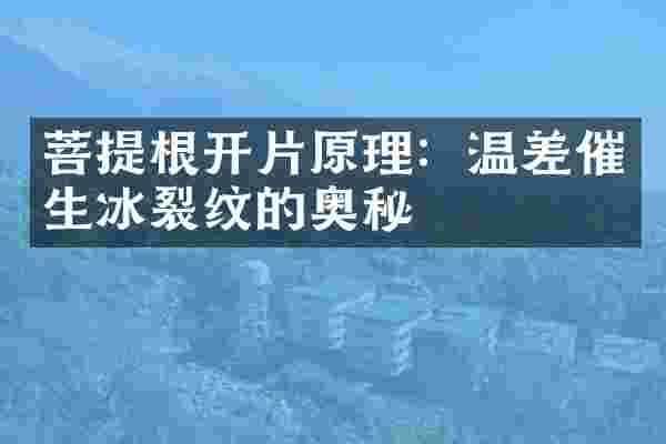 菩提根开片原理：温差催生冰裂纹的奥秘