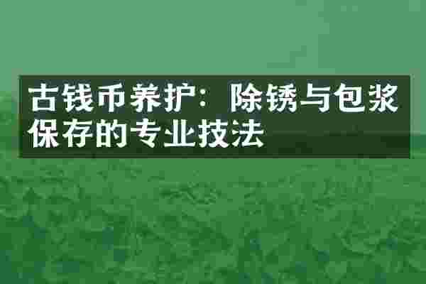 古钱币养护：除锈与包浆保存的专业技法