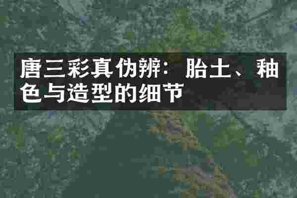 唐三彩真伪辨：胎土、釉色与造型的细节
