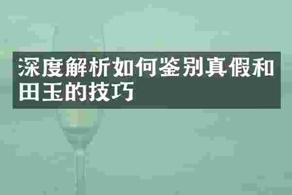 深度解析如何鉴别真假和田玉的技巧