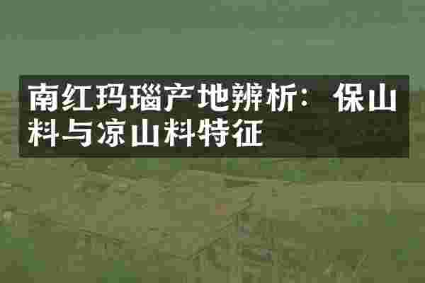 南红玛瑙产地辨析：保山料与凉山料特征